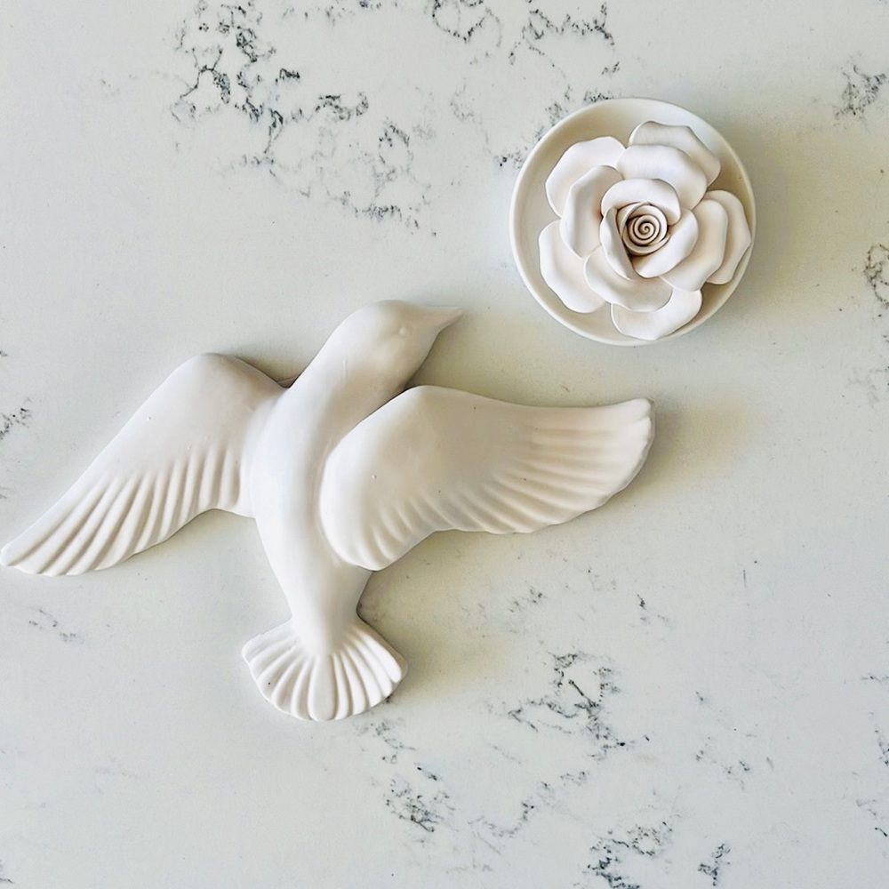 Place & Time Figural Bird Wall Decor White